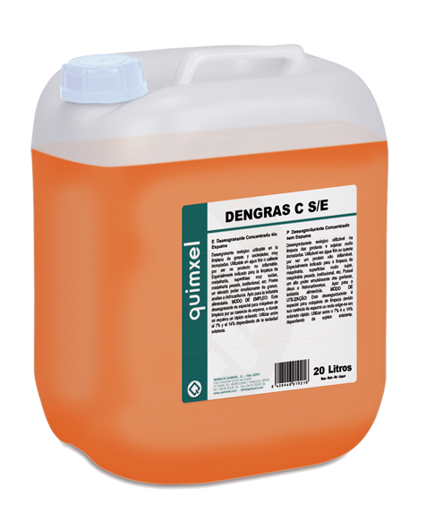 DENGRAS C S/E DETERGENTE DESENGRASANTE ALCALINO FREGADORA 20L.