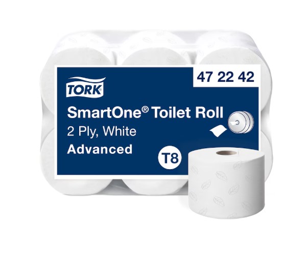 TORK SMARTONE T8 PAPEL HIGIENICO-CAJA 6 UNDS