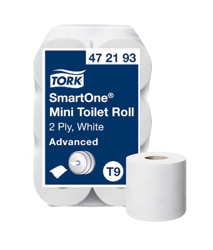 Tork SmartOne® Mini Papel Higiénico Blanco T9